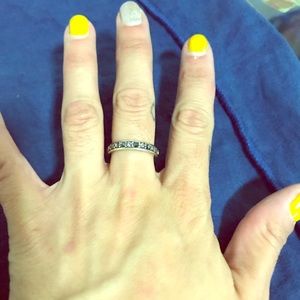 Bundle & Save Brighton Black to clear crystal ring